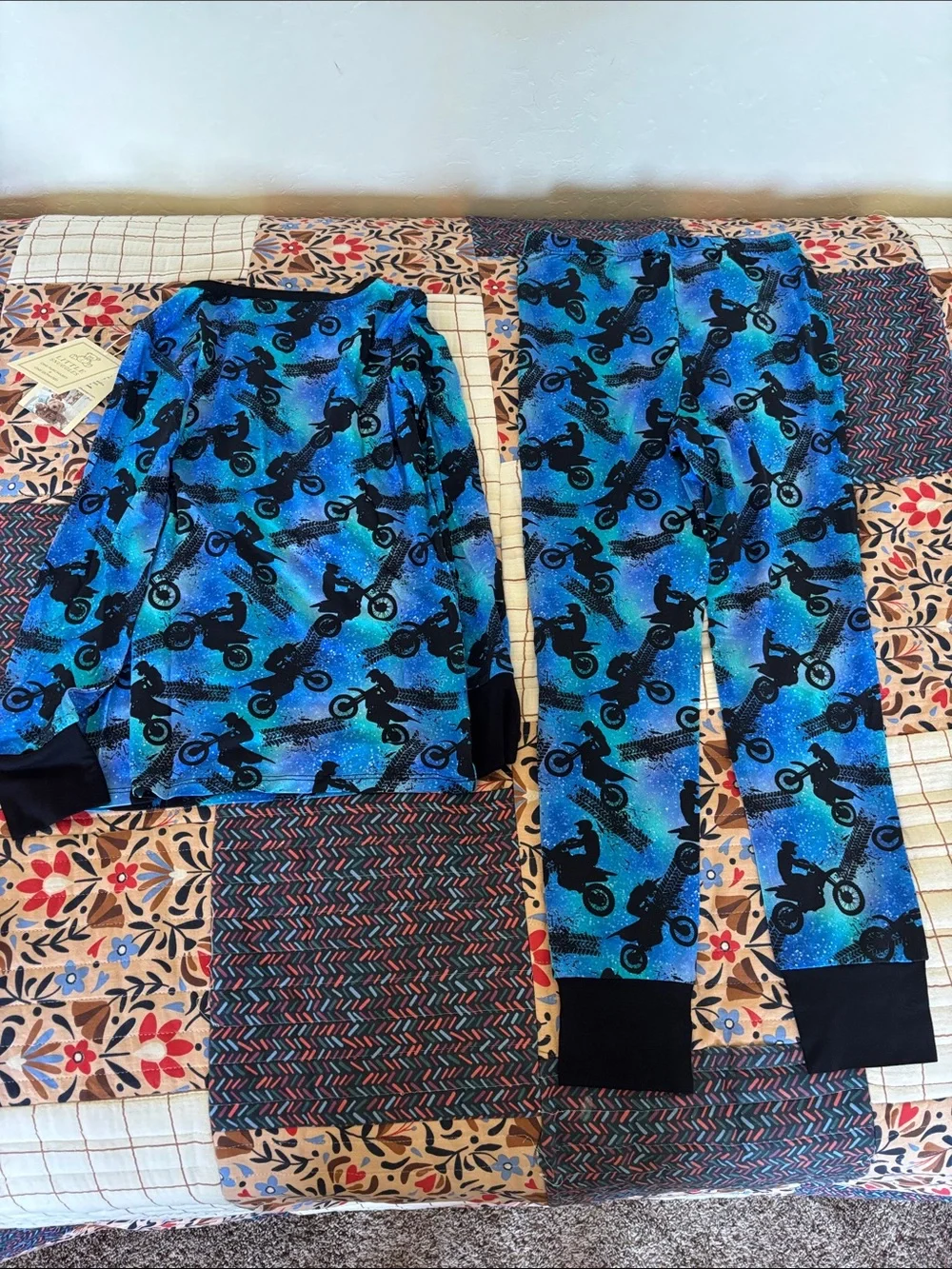 Little Snuggles NWT Motorcross print